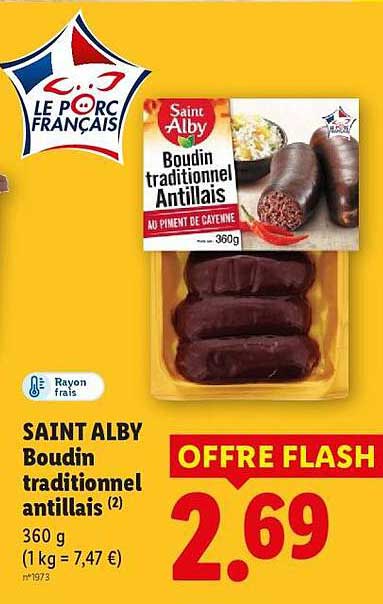 Saint Alby Boudin traditionnel antillais