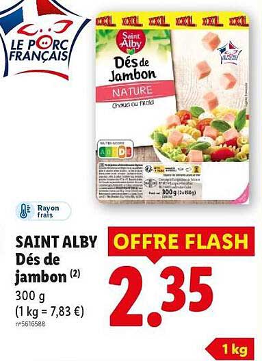 Saint Alby Dés de jambon