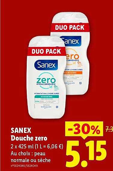 Sanex Douche zero