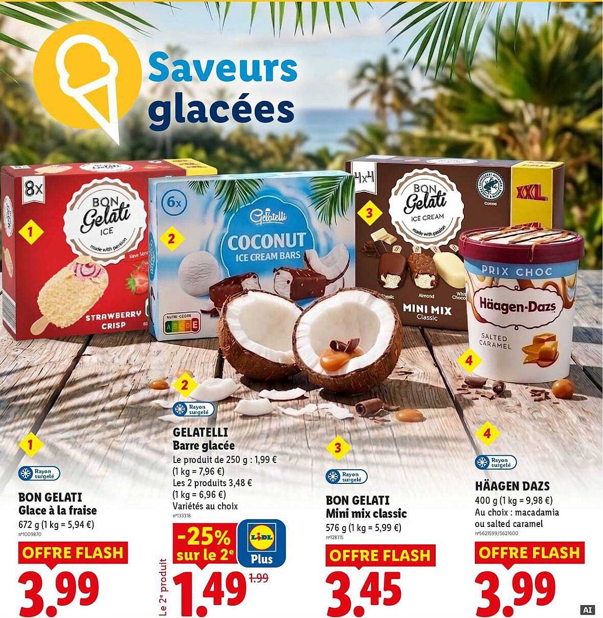 Saveurs glacées
