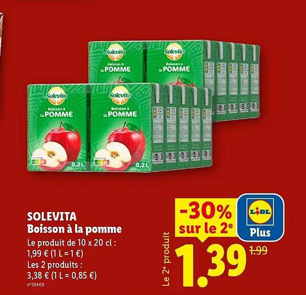 Solevita Boisson à la pomme