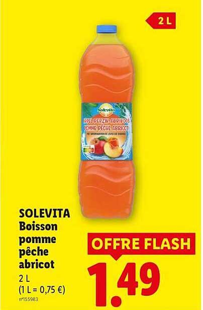 SOLEVITA Boisson pomme pêche abricot