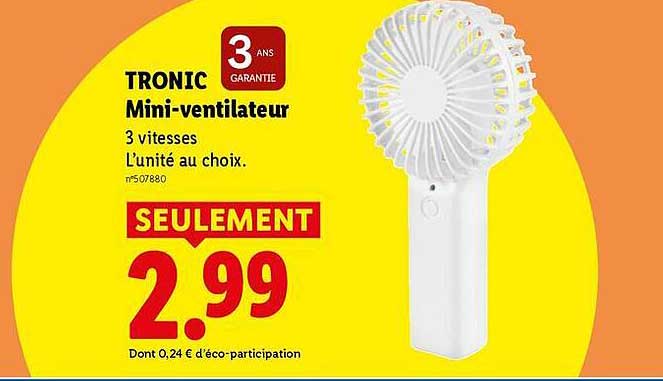 TRONIC Mini-ventilateur