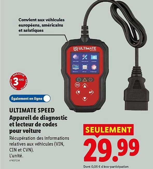 ULTIMATE SPEED Appareil de diagnostic
