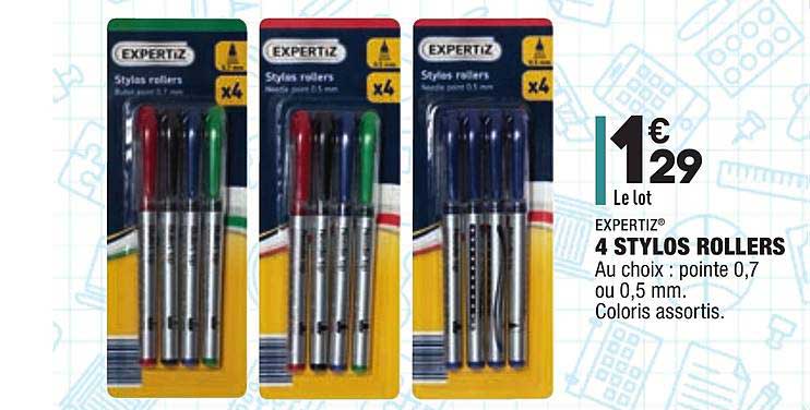 4 Stylos Rollers Expertiz