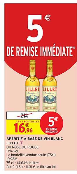 Apéritif à Base De Vin Blanc Lillet
