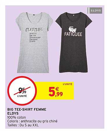 Big Tee Shirt Femme Eldys