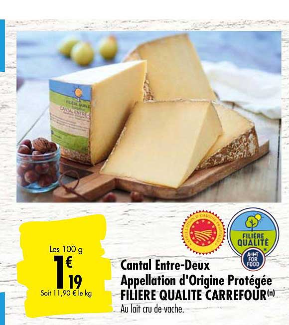cantal entre deux appellation d'origine protégée filière qualité carrefour