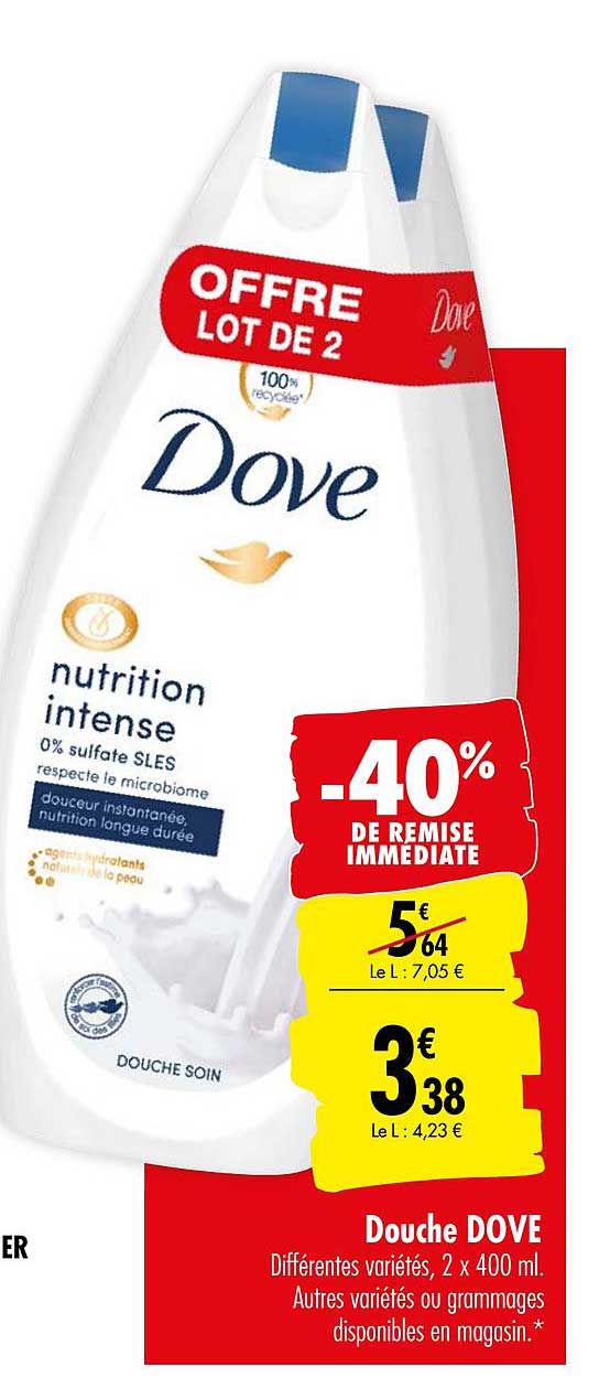 Douche Dove -40% De Remise Immédiate