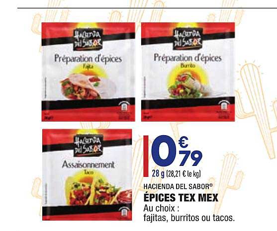 épices tex mex hacienda del sabor