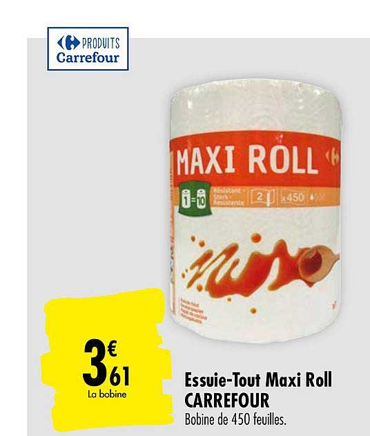 essuie tout maxi roll carrefour