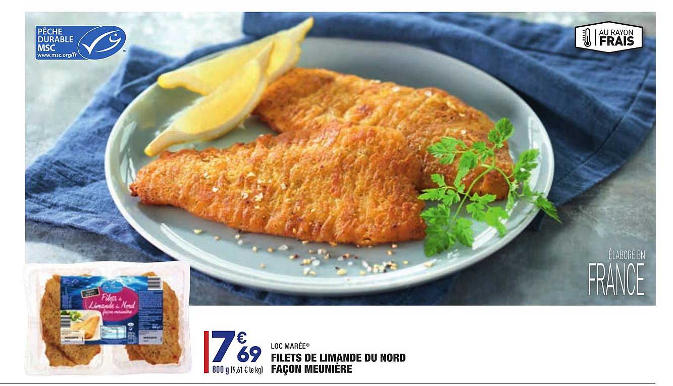 filets de limande du nord façon meunière loc marée