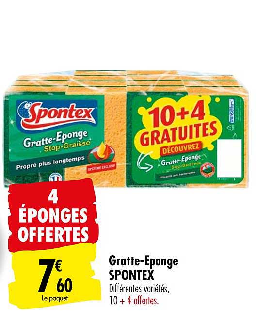 gratte eponge spontex