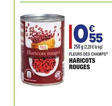 haricots rouges fleurs des champs