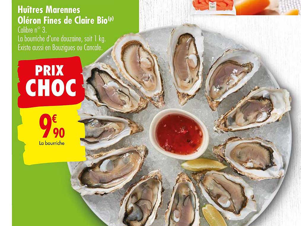 huîtres marennes oléron fines de claire bio
