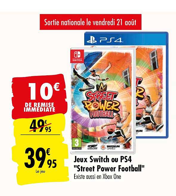 jeux switch ou ps4 street power footaball