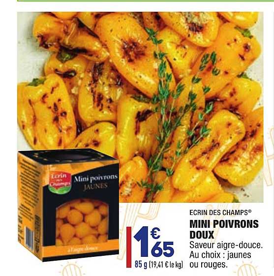 mini poivrons doux écrin des champs