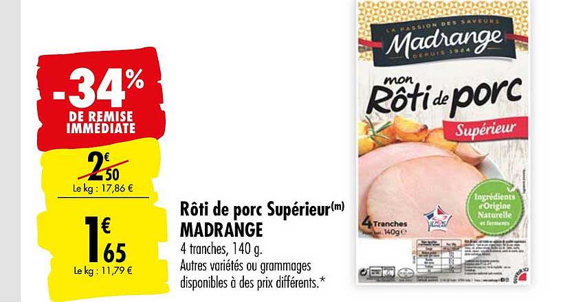 Mon Rôti De Porc Supérieur Madrange -34% De Remise Immédiate