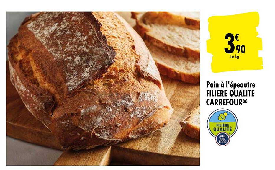 pain à l'épeautre filière qualité carrefour