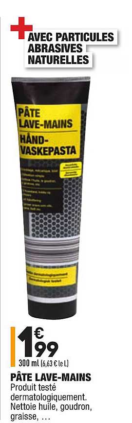 pâte lave mains