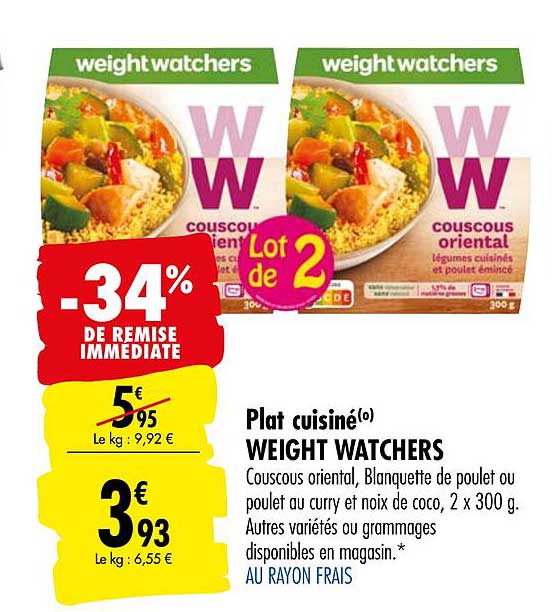 plat cuisiné weight watchers -34% de remise immédiate