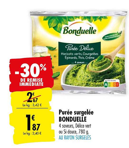 Purée Surgelée Bonduelle -30% De Remise Immédiate
