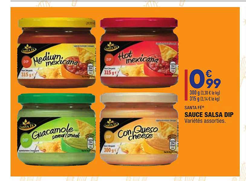 sauce salsa dip santa fé