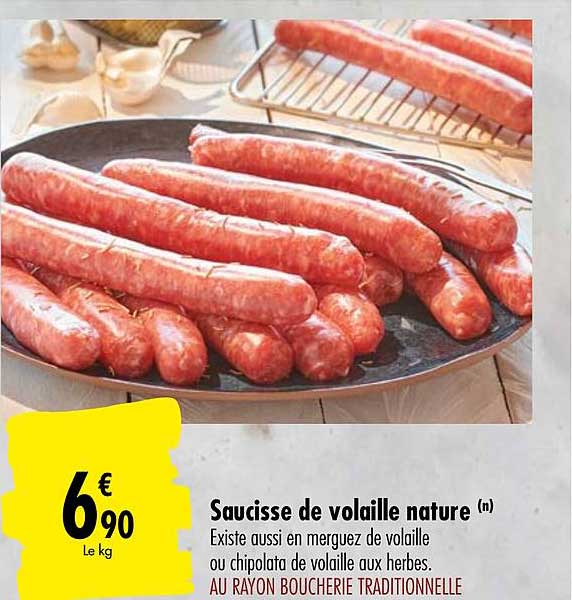 Saucisse De Volaille Nature