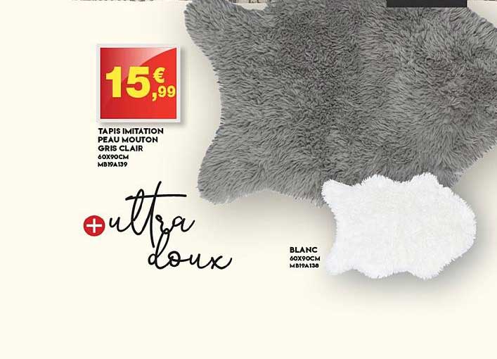 tapis imitation peau mouton