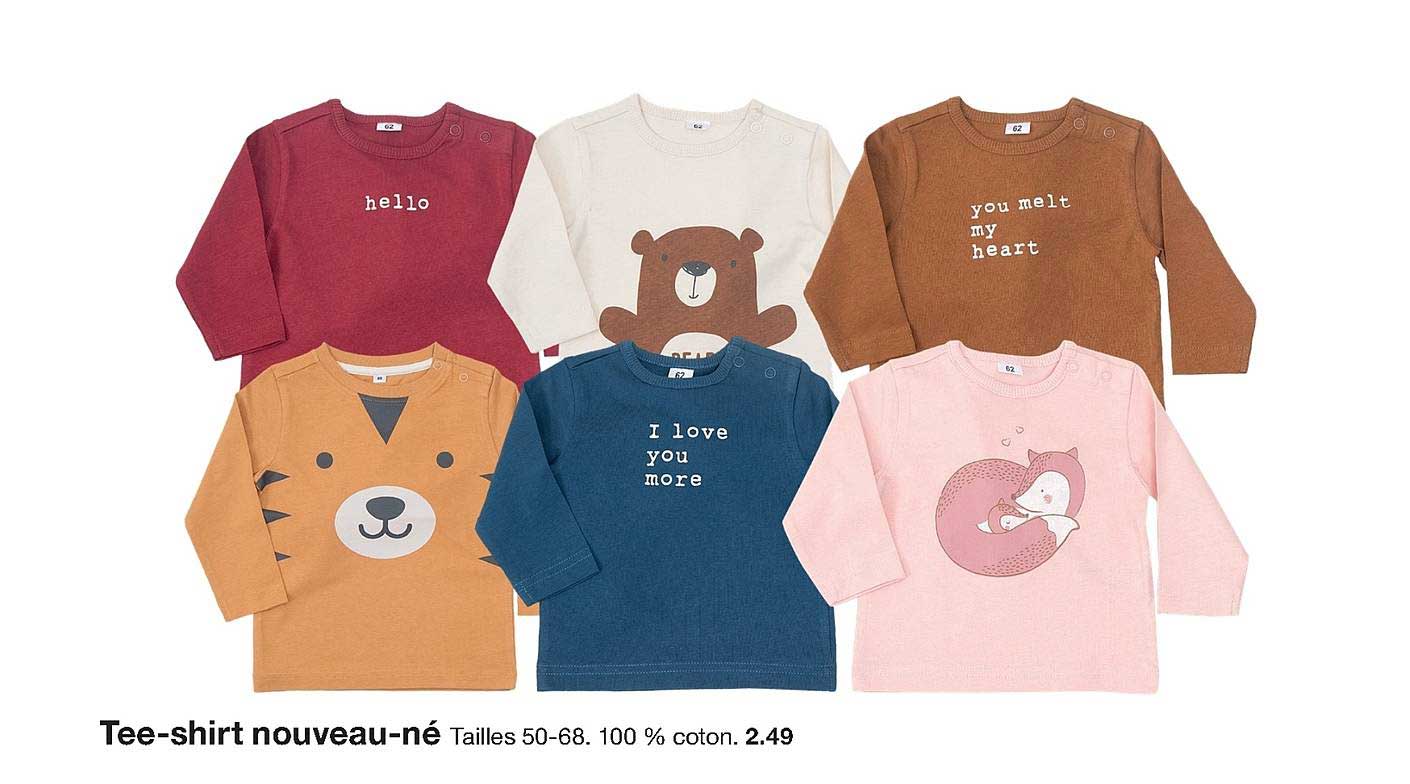 tee shirt nouveau né