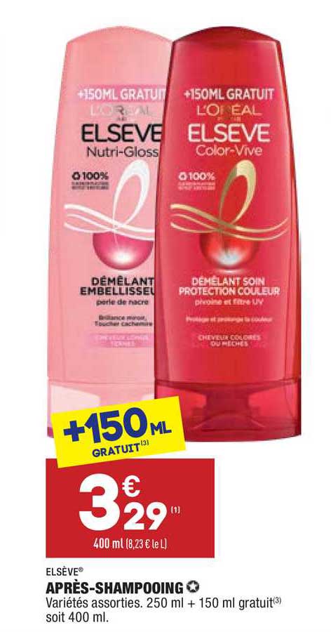 après-shampooing elsève