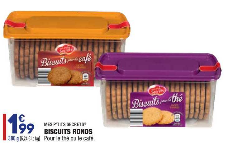 biscuits ronds mes p'tits secrets