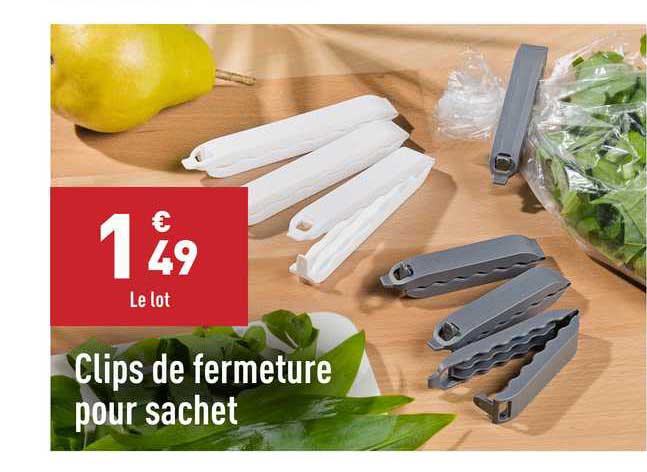 Clips De Fermeture Pour Sachet