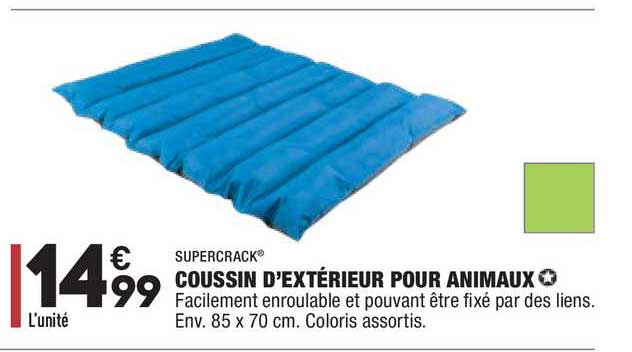 coussin d'extérieur pour animaux supercrack