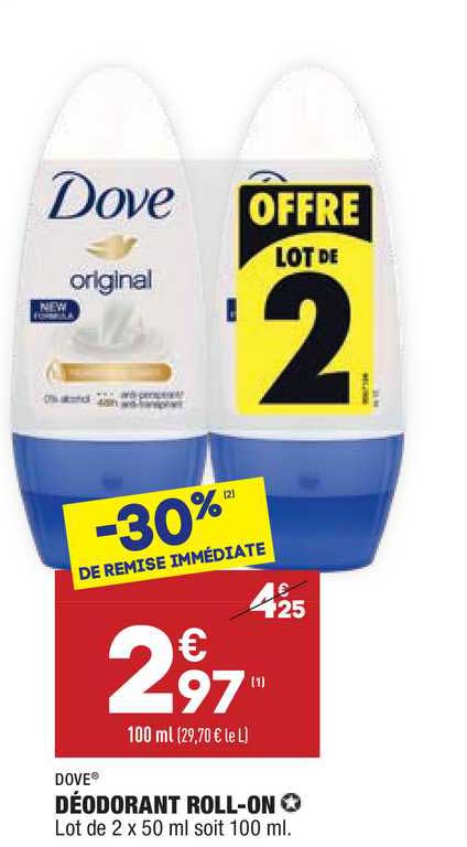 déodorant roll-on dove