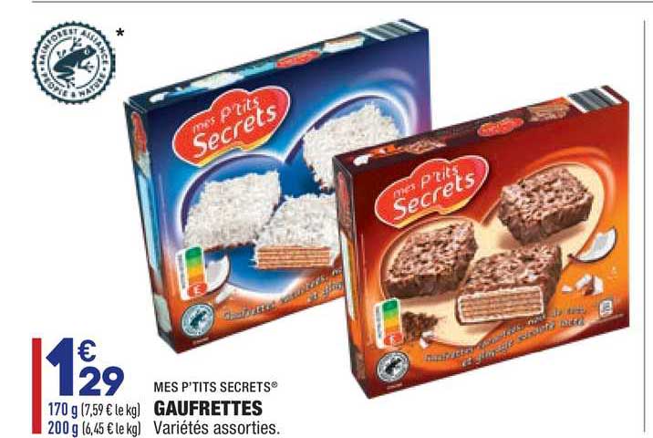 gaufrettes mes p'tits secrets