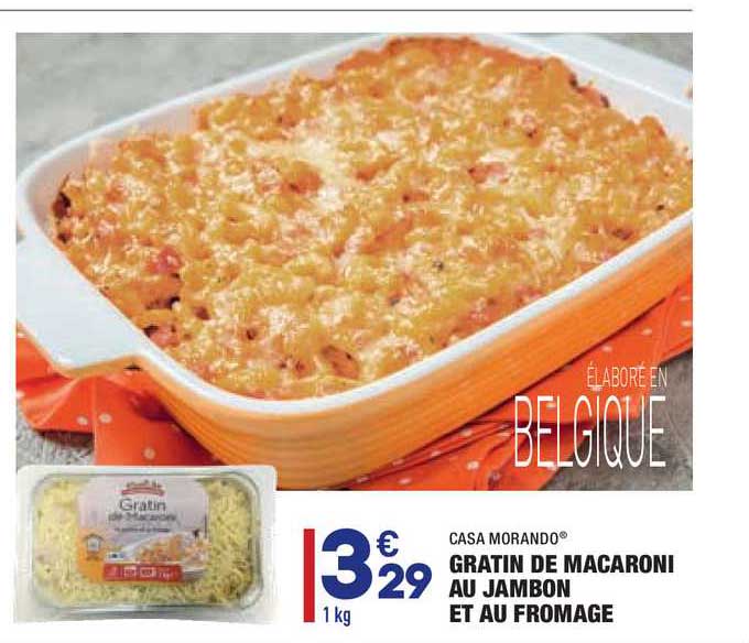 gratin de macaroni au jambon et au f romage casa morando