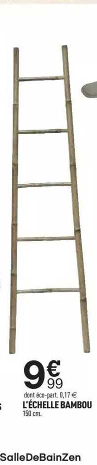 l'échelle bambou