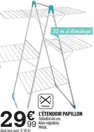 l'étendoir papillon