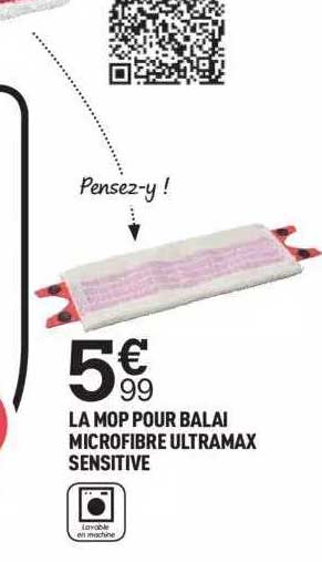 la mop pour balai microfibre ultramax sensitive