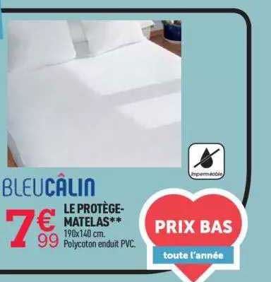 le protège-matelas bleucâlin