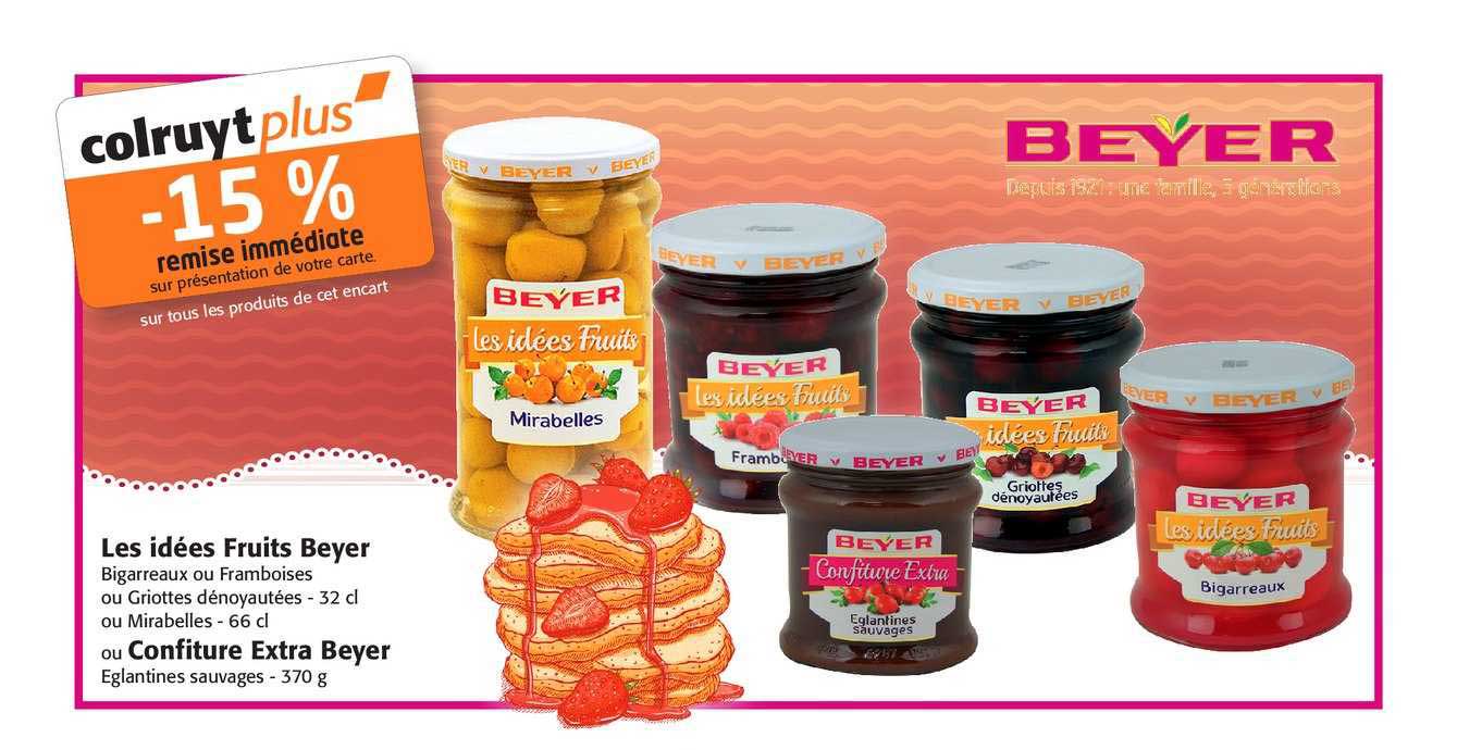 les idées fruits beyer ou confiture extra beyer