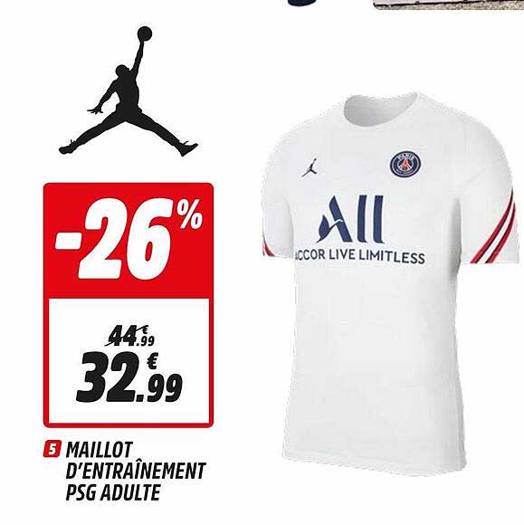 maillot d'entraînement psg adulte