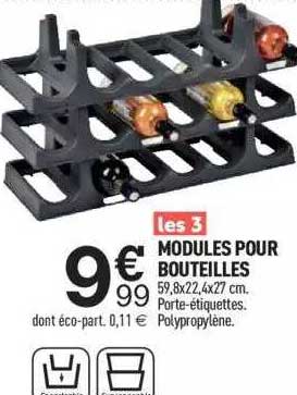 modules pour bouteilles