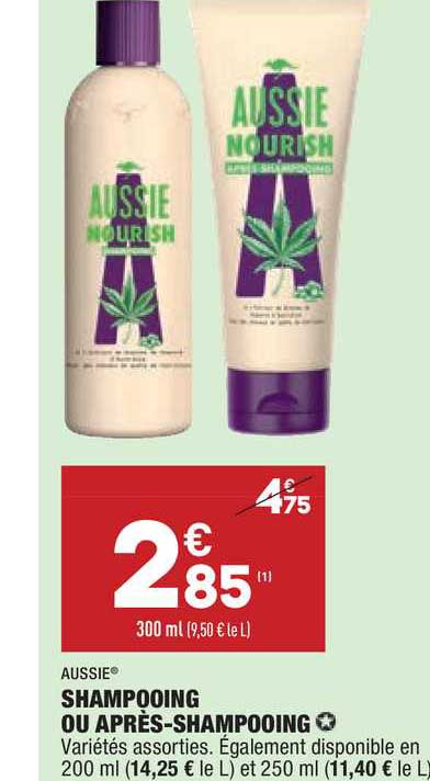 shampooing ou après-shampooing aussie