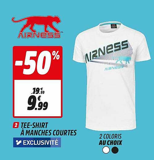 tee-shirt à manches courtes airness