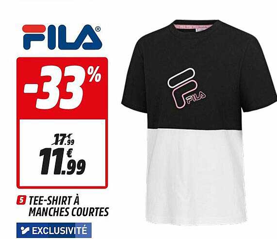 tee-shirt à manches courtes fila