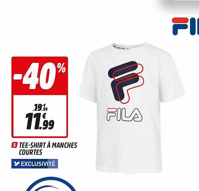tee-shirt à manches courtes fila