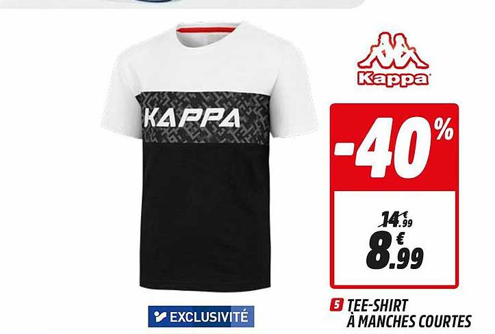 tee-shirt à manches courtes kappa