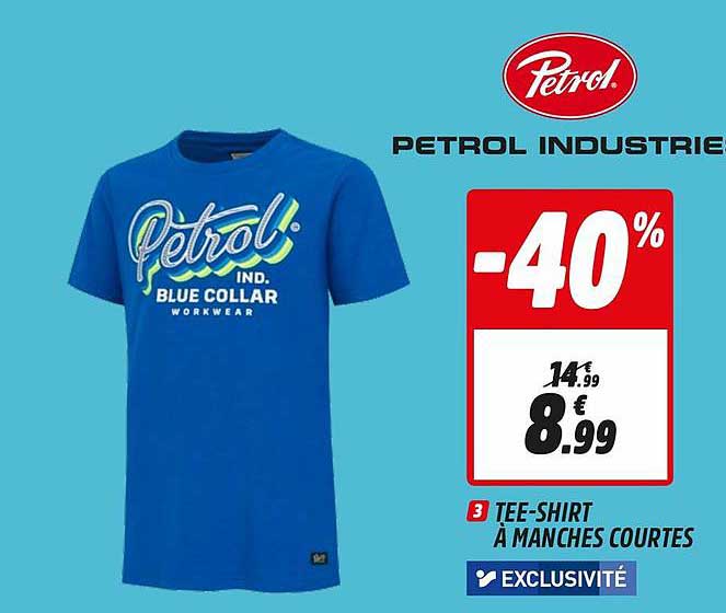 tee-shirt à manches courtes petrol